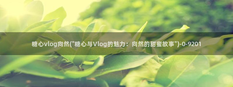 糖心vlog在线观看入口